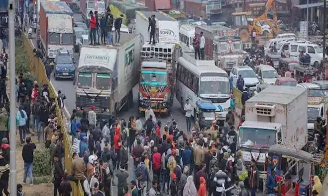 Video: Panic at Hyderabad petrol bunks as bus, truck drivers protest new law in hit-and-run cases