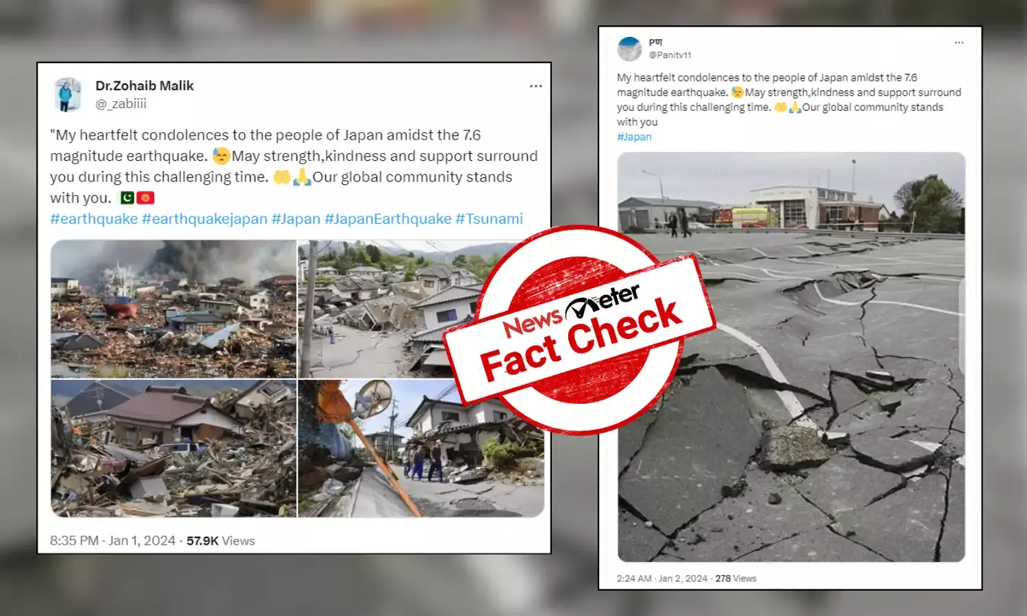 Fact Check: Old images falsely linked to recent earthquake in Japan