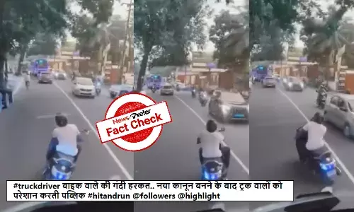 Fact Check: Old video of drunk driving in front of bus falsely linked to new hit-and-run law