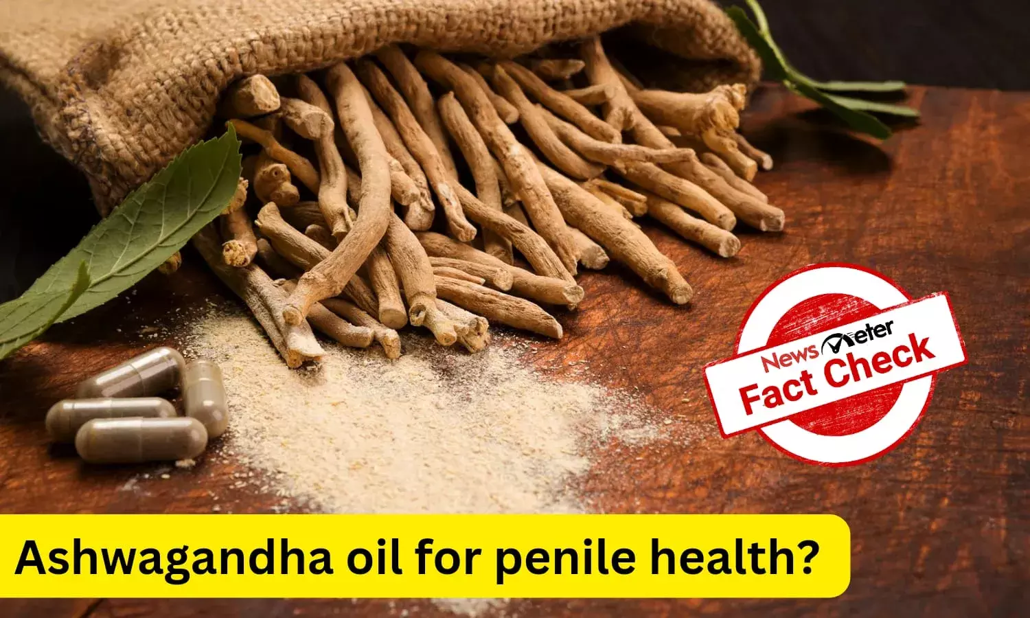 Fact Check: Beware! AI doctor claiming Ashwagandha oil can enlarge penis is hoax