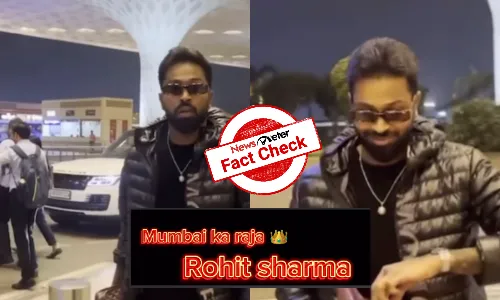 Fact Check: Video claiming cricketer Rohit Sharma’s fans heckled Hardik Pandya at airport is digitally altered