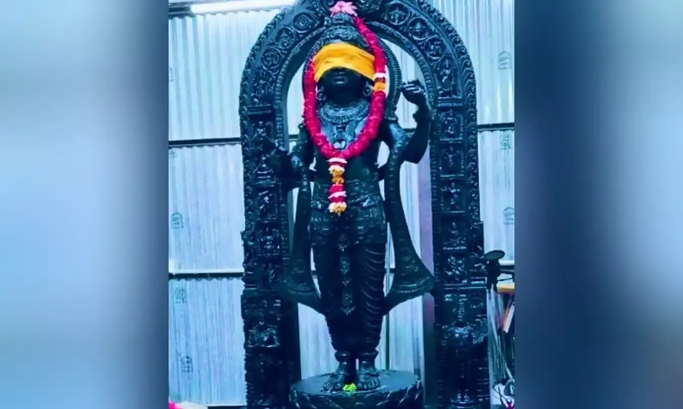 First look of Ram Lallas idol inside Ayodhya temple revealed