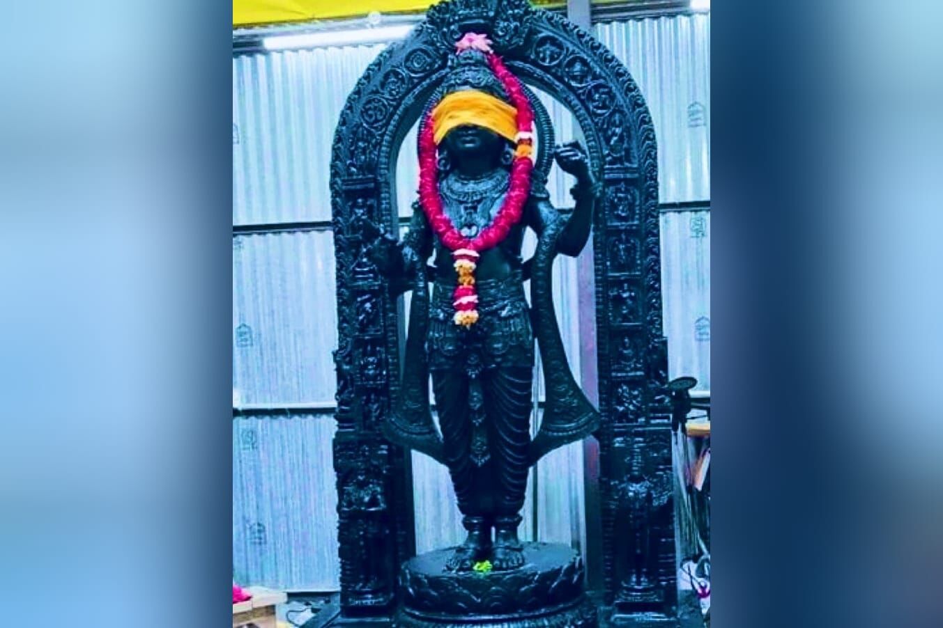 First Look Of Ram Lalla's Idol Inside Ayodhya Temple Revealed