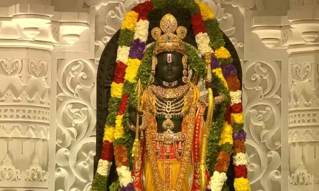 PM Modi unveils Ram Lallas idol, performs Pran Pratishtha rituals at Ayodhya temple