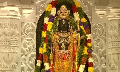 PM Modi unveils Ram Lallas idol, performs Pran Pratishtha rituals at Ayodhya temple