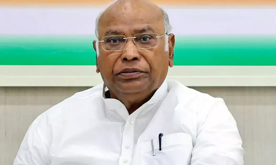 What happened to 2 Cr jobs, transferring Rs 15L? Kharge asks Modi at Hyderabad convention