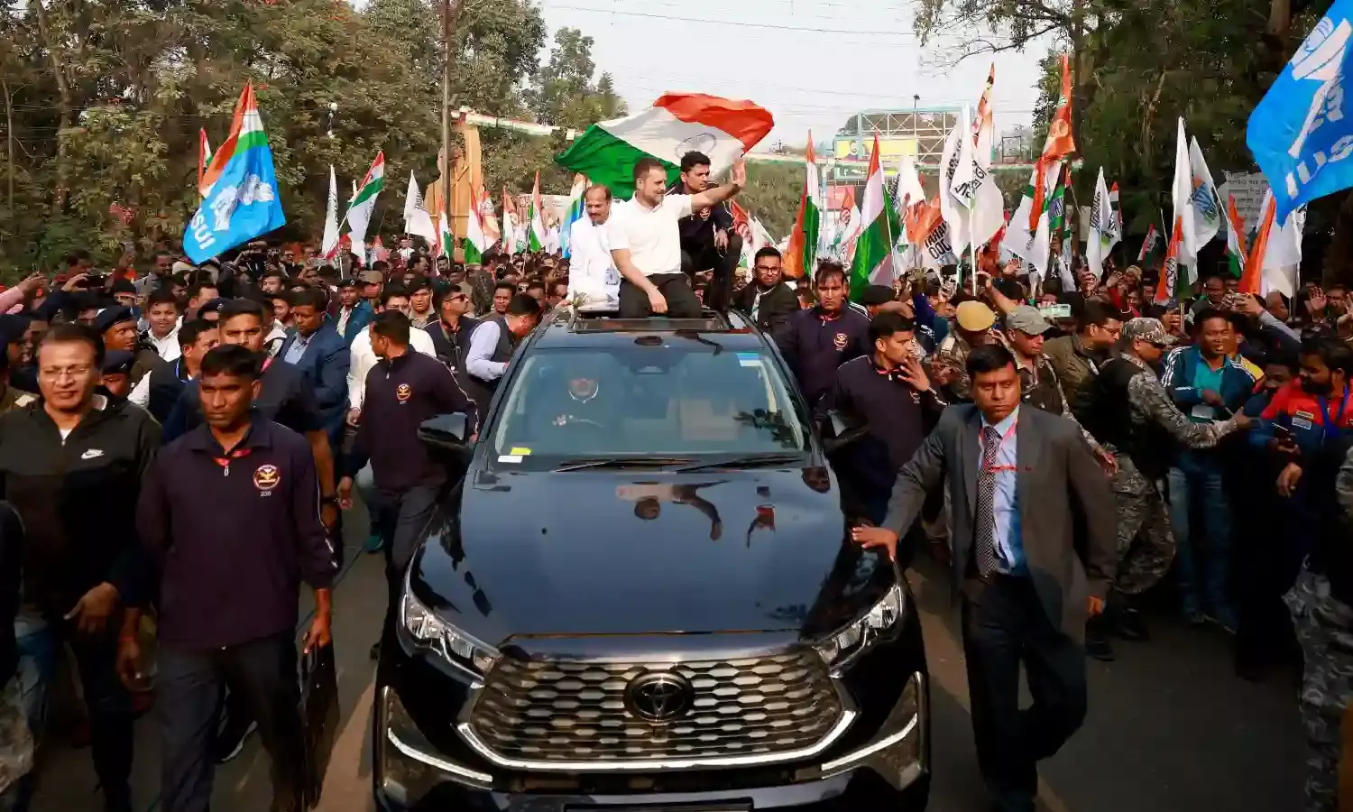 Bengal: Rahul Gandhi-led Congress yatra resumes from Jalpaiguri