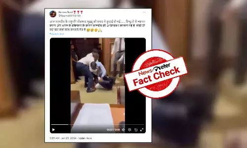 Fact Check: Viral video does not show Maldivian president Mohamed Muizzu being thrashed in Parliament