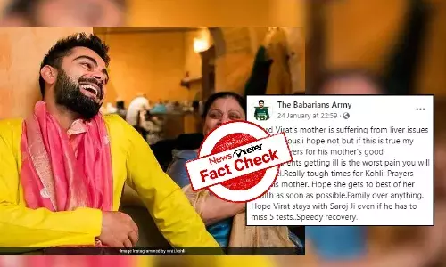 Fact Check: News about Indian cricketer Virat Kohliās mother being seriously ill is fake
