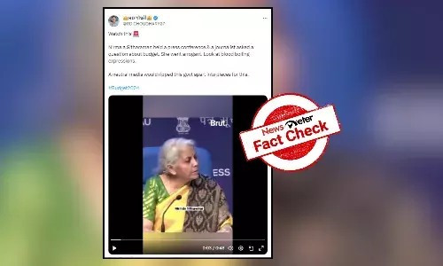 Fact Check: Video of Nirmala Sitharaman speaking to media is from 2023 post-budget press conference, not 2024