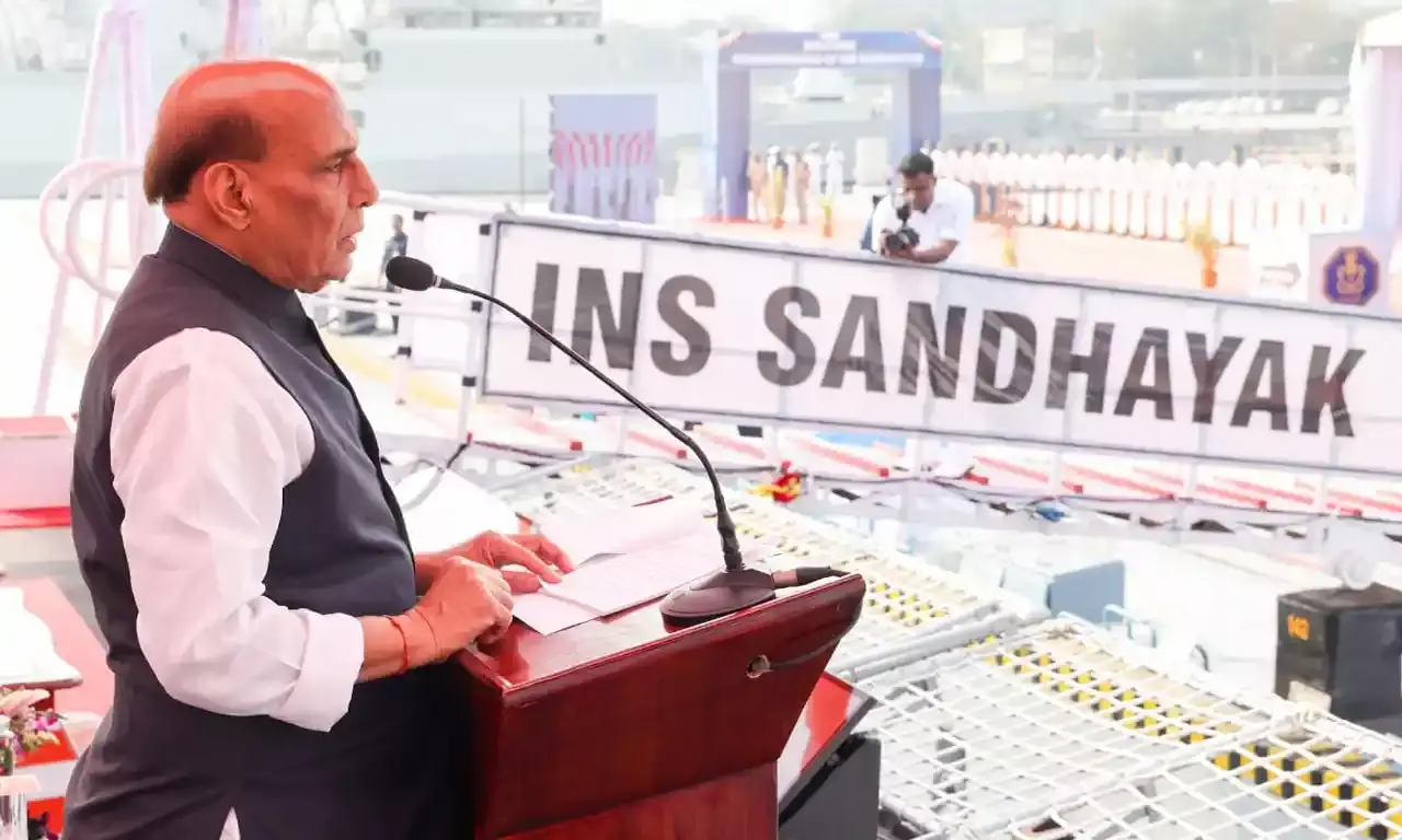 Rajnath chairs vessel commissioning at Vizag Naval dockyard, says zero-tolerance policy on piracy