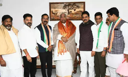 Setback to BRS as Peddapalli MP Venkatesh Netha joins Congress in Delhi