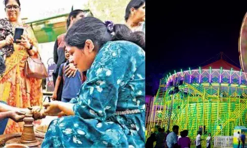 `Daag ache hai’: Dirty your hands for fun; try pottery making at Hyderabad’s Numaish