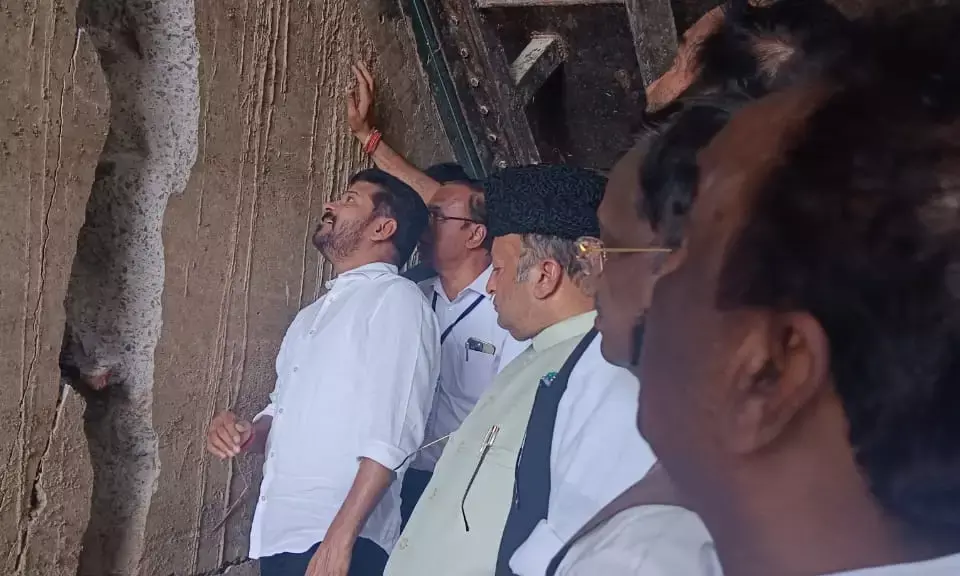 Revanth Reddy at Medigadda barrage: BRS lied about Kaleshwaram project irrigation claims