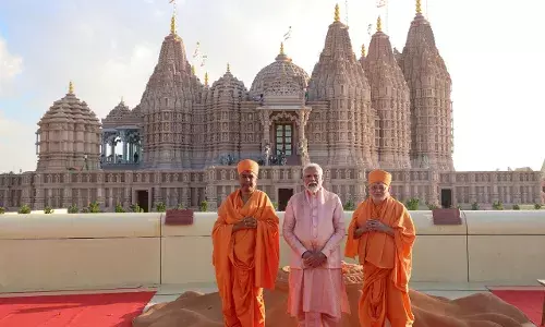 PM Modi inaugurates first Hindu stone temple in Abu Dhabi