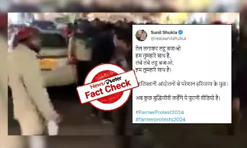 Fact Check: Video of people demanding for stricter police action falsely shared as stir against farmersā protest 2024