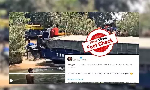 Fact Check: Old video of tractors crossing water body falsely linked to farmersā protest in 2024