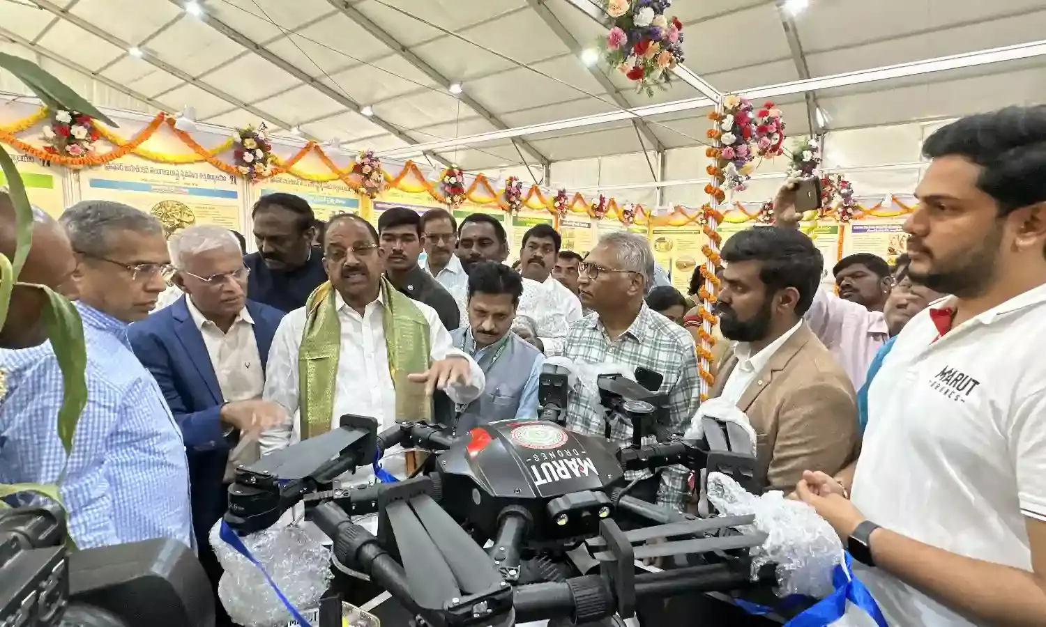 Agritech South 2024: Marut Drones delivers two machines to PJTSAU;  Nageswara Rao pitches for harnessing tech