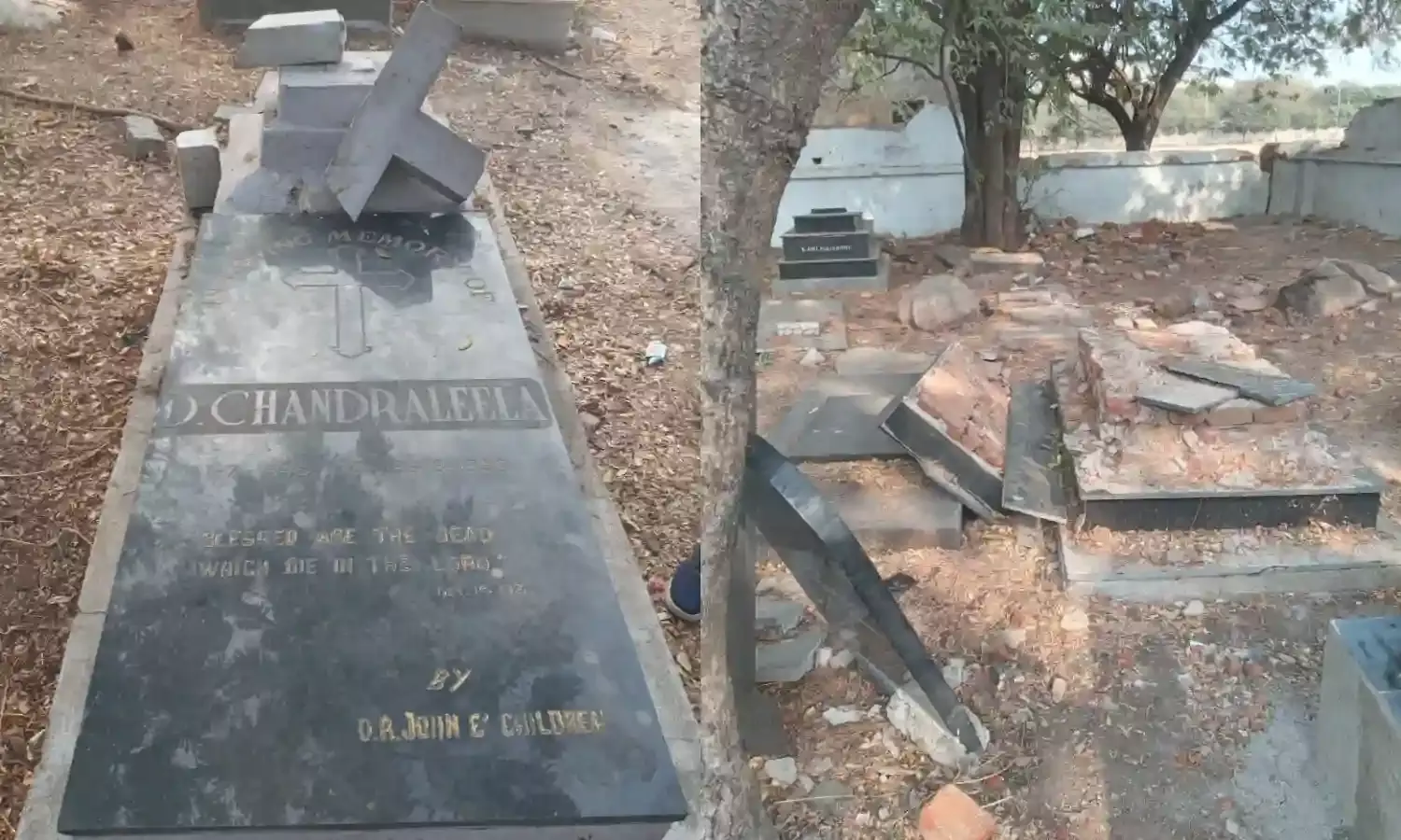 Secunderabad: Fear grips minority community after miscreants desecrate graves at St John’s cemetery