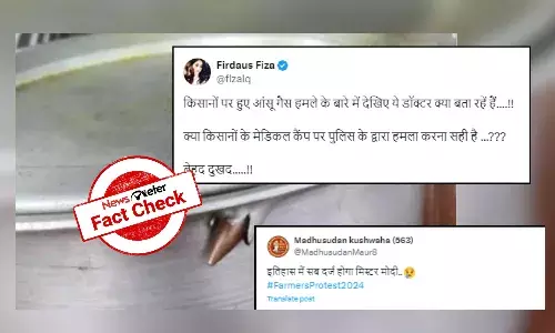 Fact Check: Viral image of bullet stuck in utensil is from Bangladesh-Myanmar border, not from farmersā protest