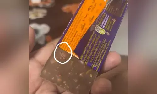 Unsafe to consumeā: Telangana SFL detects worms in Cadbury Roasted Almond Chocolate