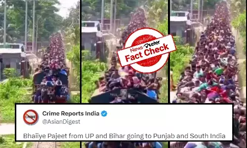 Fact Check: Viral video of speeding overcrowded train is from Bangladesh, not from UP or Bihar