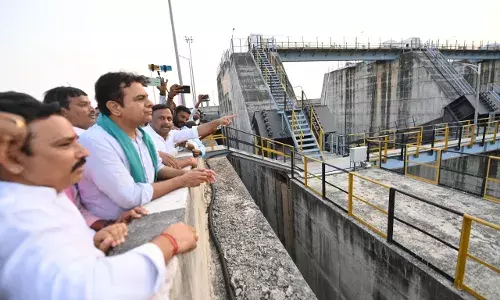 KTR at Medigadda: Fix barrage before monsoon, punish those responsible for damages