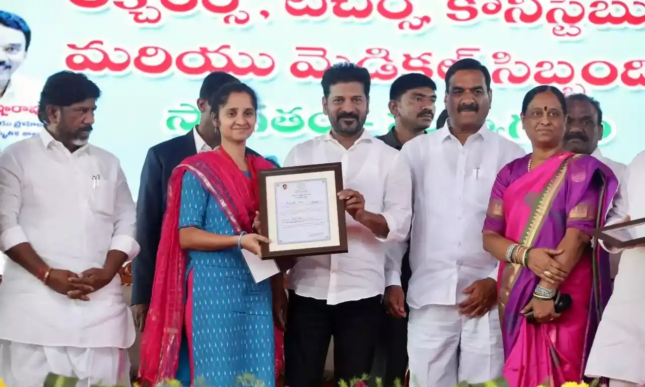 5,192 teachers, lecturers, constables, health, medical staff get appointment letters from CM Revanth Reddy