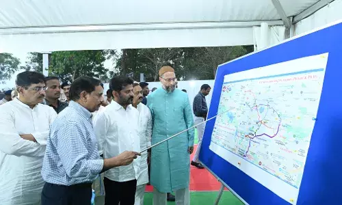 Hyderabad: CM Revanth lays foundation for Old City metro rail, heaps praise on Owaisi
