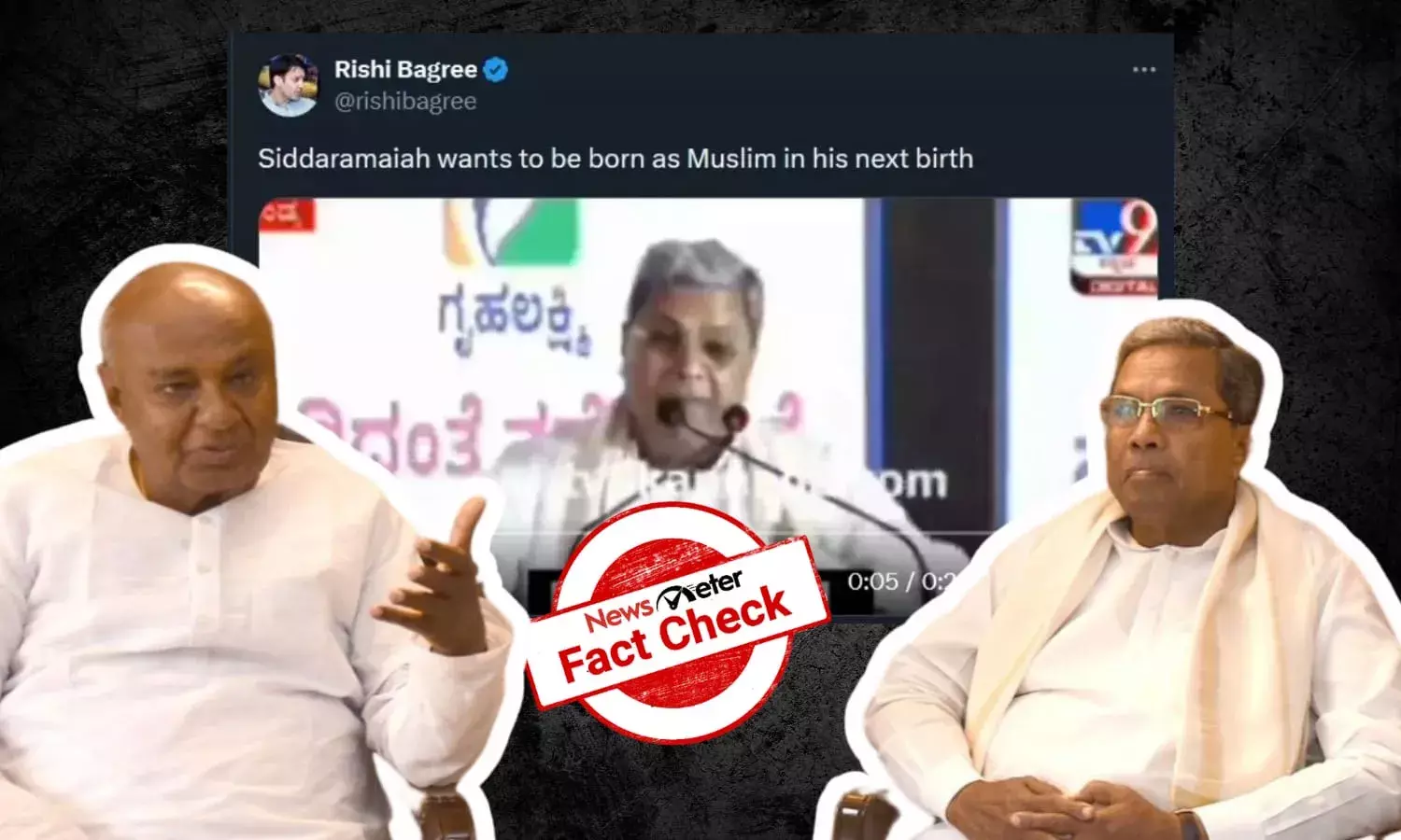 Fact Check: Viral video of Karnataka CM Siddaramaiah wishing to be ‘reborn as Muslim’ is misleading on purpose