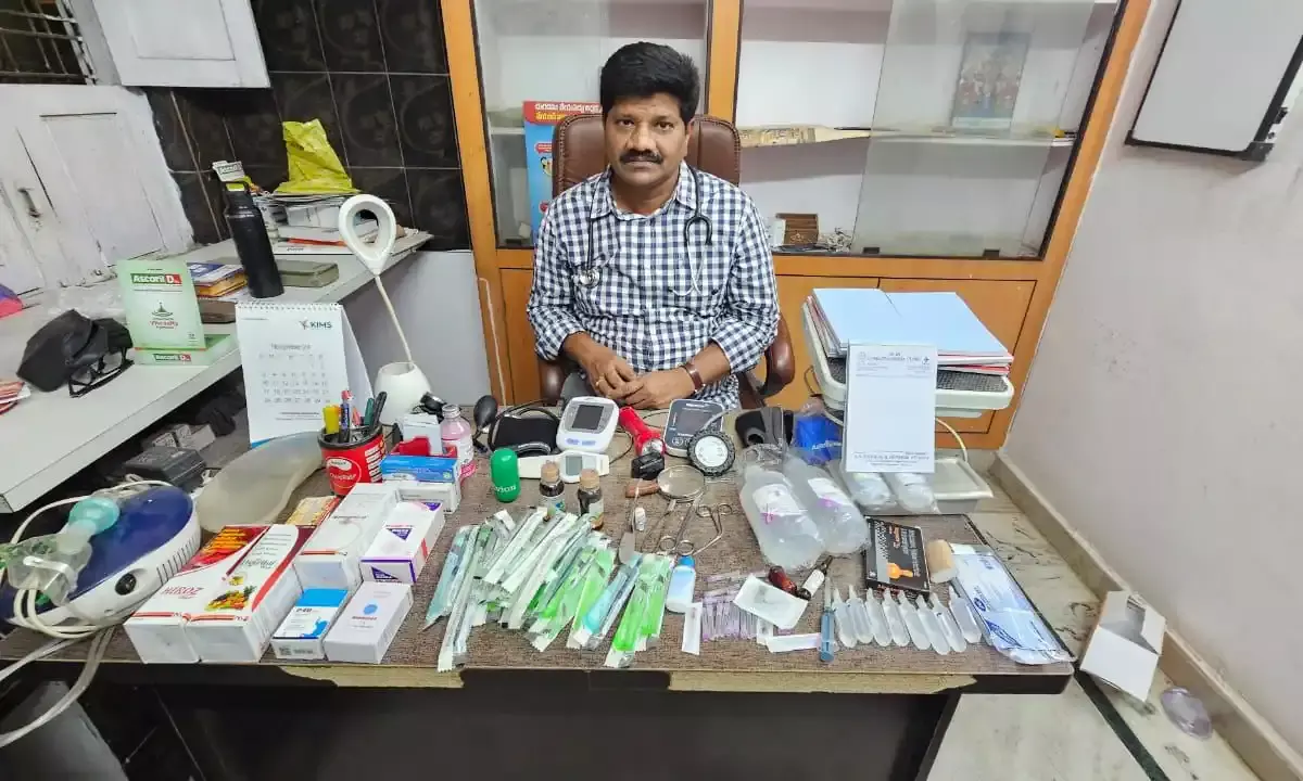Fake doctor of Sri Sai Venkateswara Clinic in Amberpet held
