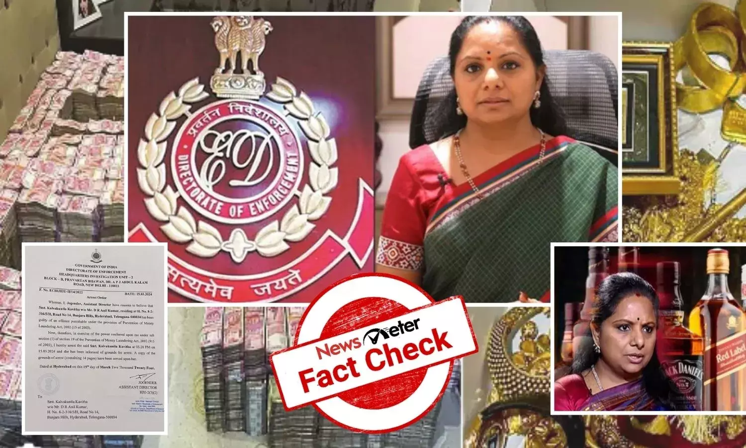 ED raids BRS MLC Kavithas house in Hyderabad, ED arrested Kavitha in relation to Delhi excise case