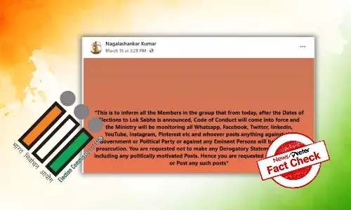 Fact Check: Government canāt punish people for political posts during elections; viral message is fake