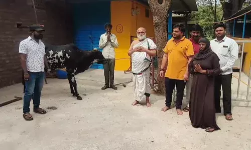 Beyond Religion: Chilkur Temple priest gifts bull to Muslim farmer