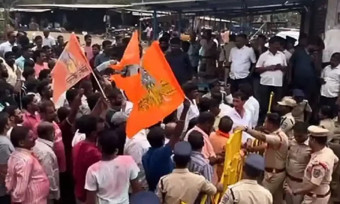 Tension prevails after two communities clash during pre-Holi celebrations at Chengicherla