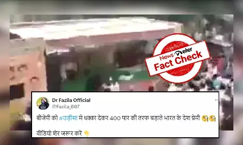 Fact Check: Video of people vandalising BJP campaign vehicle is from Telangana 2022, not from Odisha