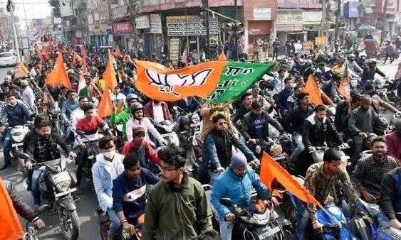 BJP workers protest outside party office in Modasa town over Sabarkantha LS seat candidate