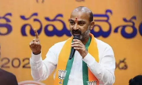 Bandi Sanjay, 10 others  booked for obstructing police, injuring cop at Chengicherla