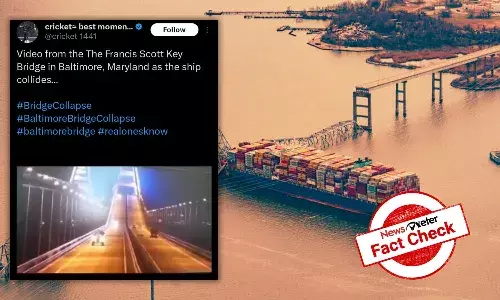 Fact Check: Visuals from Crimea bridge blast in 2022 viral as Baltimore bridgeās tragedy