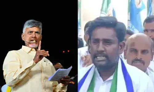 Jagan slams Naidu for mocking Singanamala MLA candidate as āilliterate tipper driverā