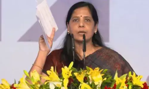 Mother India in pain, tyranny wont work: Sunita Kejriwal at INDIA bloc rally