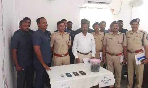 Balanagar cops arrest 3 with 2 litres of hashish oil bought from Tuni