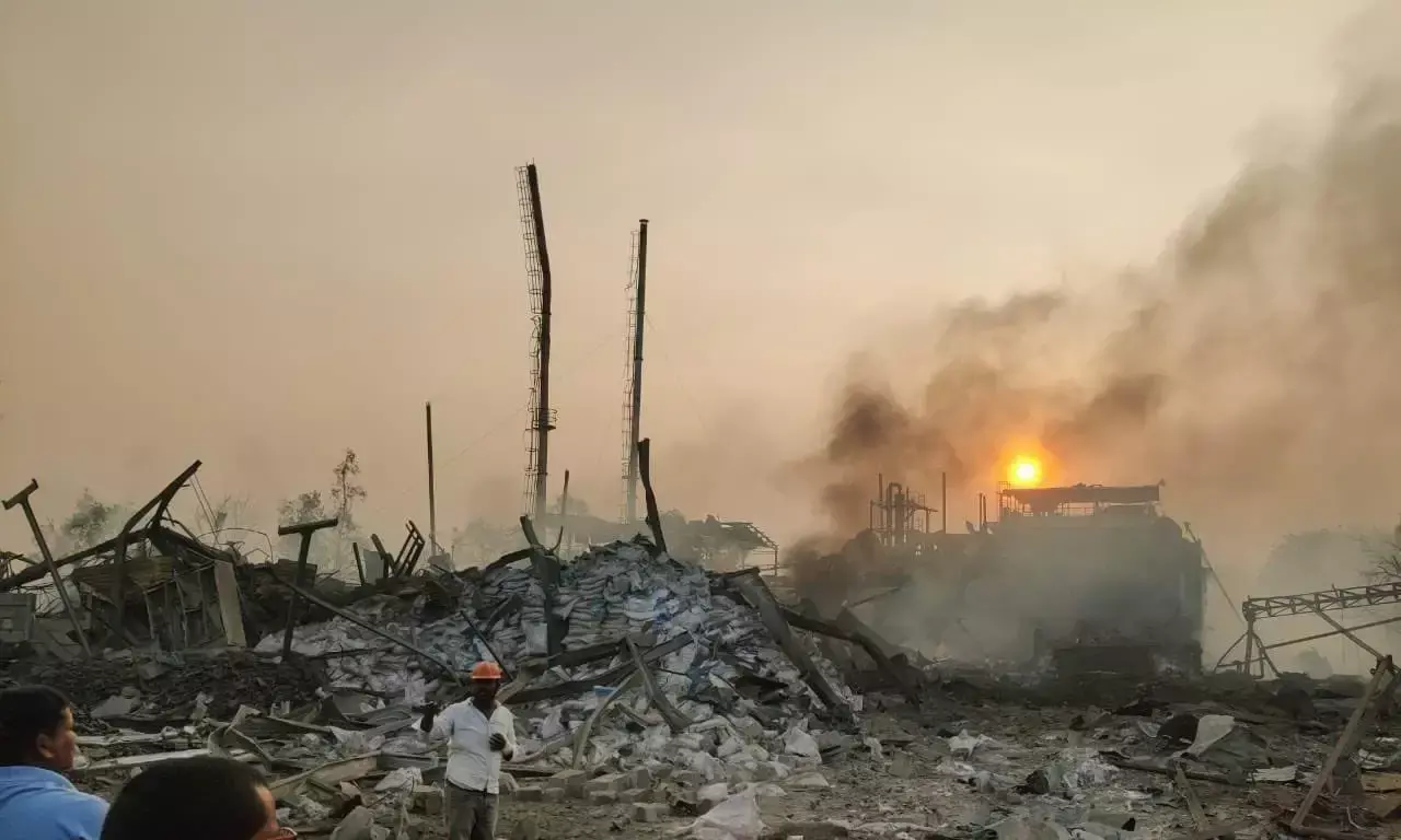 Company director, three workers killed after explosion at pharma plant in Sangareddy