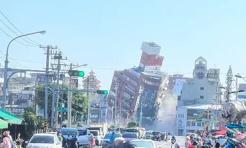 Taiwans strongest earthquake in nearly 25 years damages buildings
