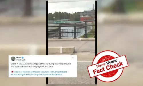 Fact Check: Video of water sloshing back and forth during earthquake is from Japan, not Taiwan