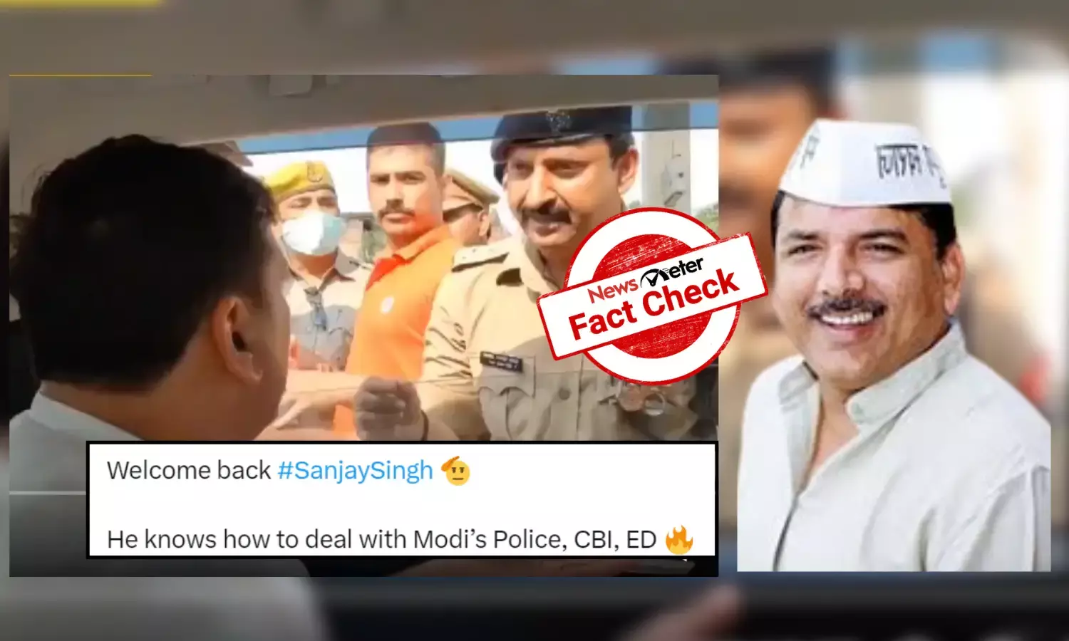 Fact Check: Old video of AAP leader Sanjay Singh arguing with police passed off as recent