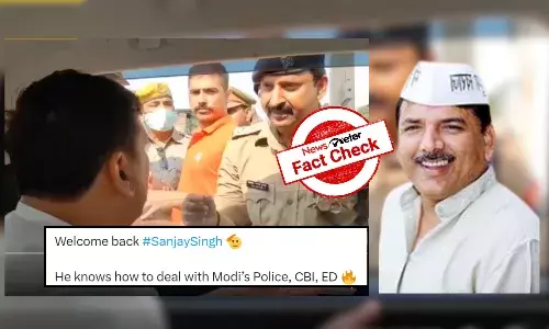 Fact Check: Old video of AAP leader Sanjay Singh arguing with police passed off as recent