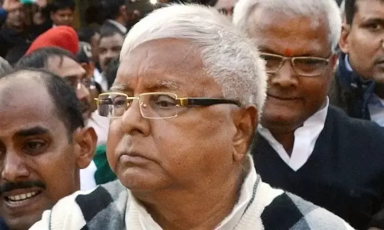MP court issues permanent arrest warrant against Lalu Yadav in 1990s arms case