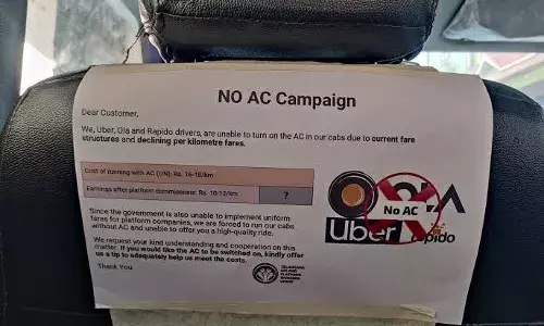 No AC’: Telangana gig workers rally for uniform fare amid rising summer expenses