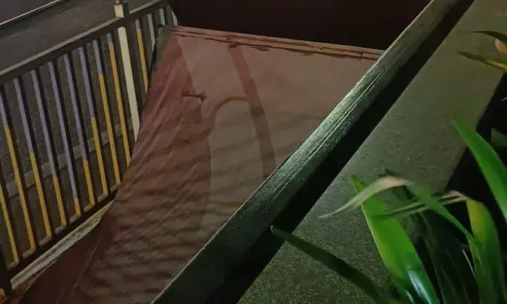 Hyderabad: Panjagutta Meridian Hotel employee injured after billboard collapses on him